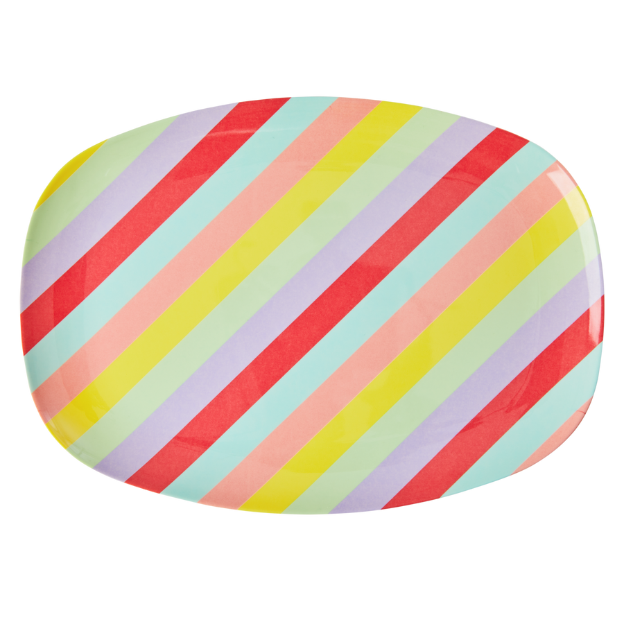Melamine Rectangle Summer Rush Plate by Rice