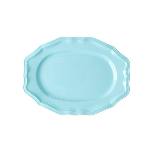 Small Melamine serving tray - soft blue