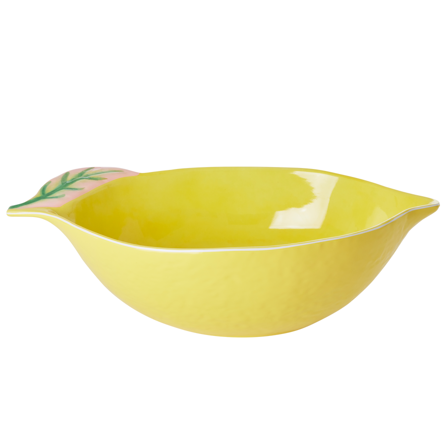 Melamine Salad Bowl Lemon Shape by Rice