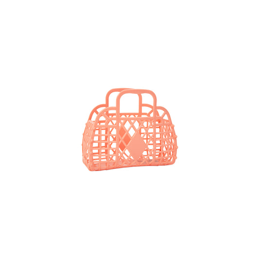 Retro Basket Jelly Bag - Mini Peach
