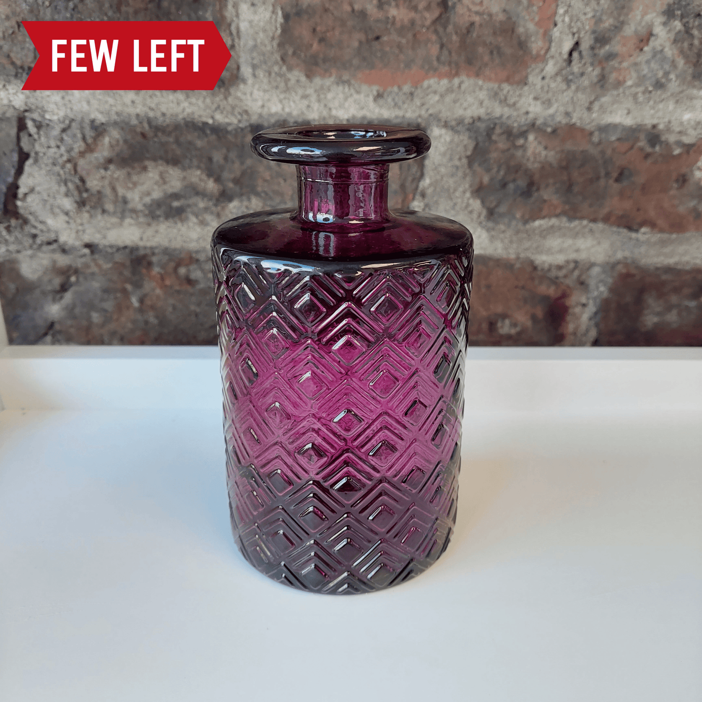 Glass coloured vase